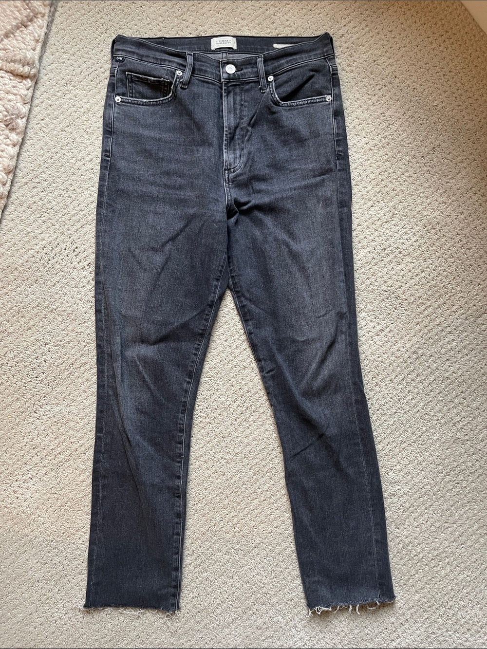 Citizens of Humanity - The Olivia - Washed Gray Black Jeans